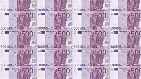 Ist der wert der 500 euro scheine wirklich zu hoch? 500 Euro European Currency Printing Press Seamless Loop ...