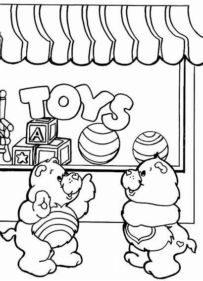 Coloring Toys Pages Care Bears Toy Colouring