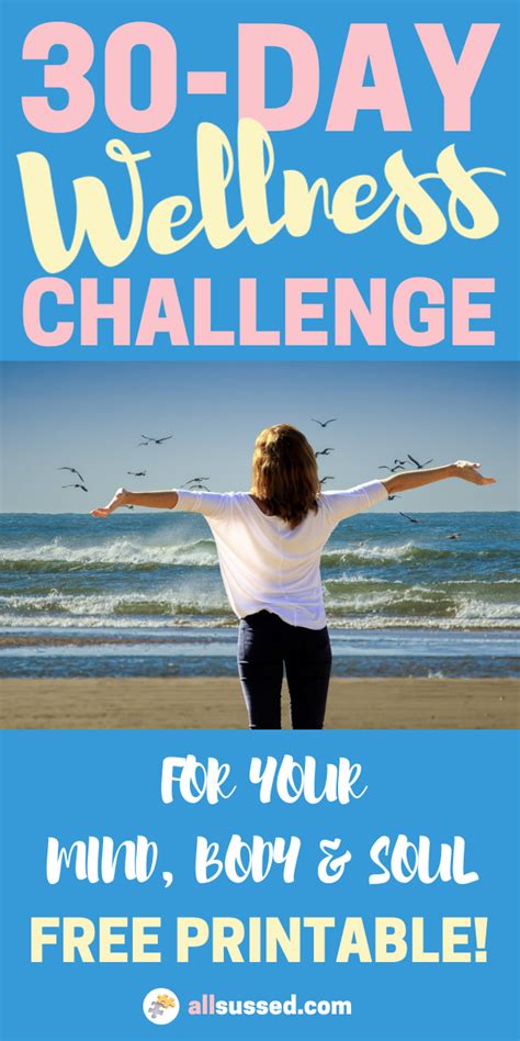 The 30 Day Wellness Challenge With Images Wellness Challenge Challenges Physical Wellness