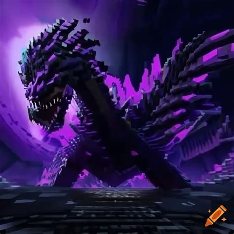 Epic Battle Between Minecraft Ultra Cyber Ender Dragon Hydra