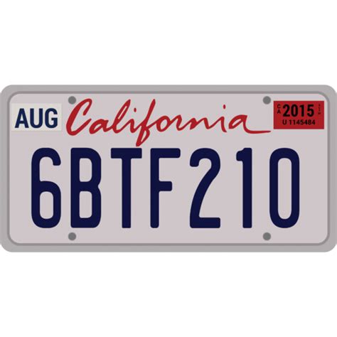 California License Plate Png 20 Free Cliparts Download Images On
