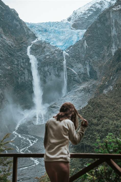 Ventisquero Colgante Glacier Visiting Queulat National Park Chile