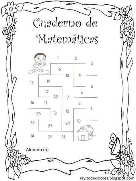 Caratulas De Matematicas Para Colorear 57 CarÃ¡tulas Para Cuadernos