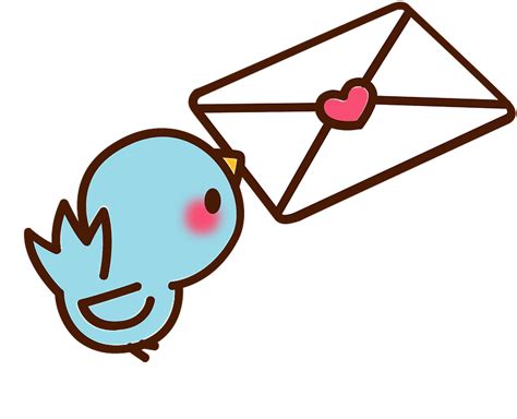 Love Letter Taken By Blue Bird Clipart Free Download Transparent Png