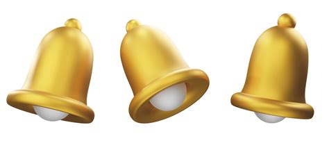 Free Golden Bells Notification Bells Set Christmas Bells For Copy