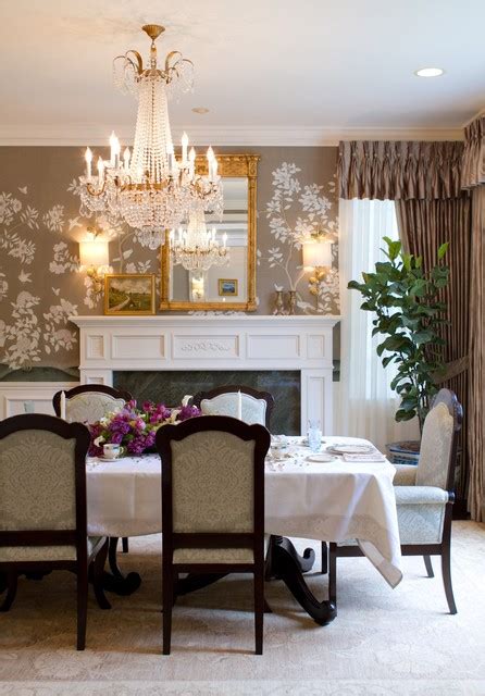 19 Gorgeous Wallpaper Ideas For Your Beautiful Dining Room