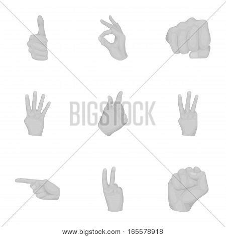 Hand Gestures Set Vector Photo Free Trial Bigstock