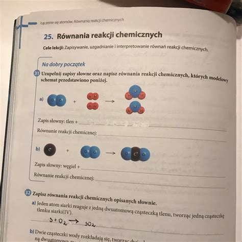 ćwiczenia Do Chemii Klasa 7 - Zadanie 31/74 ćwiczenia chemia nowej ery klasa 7 - Brainly.pl