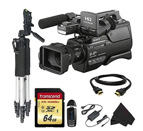 sony hxr mc2500 hxrmc2500 shoulder mount avchd camcorder with 3 inch lcd black 64gb high