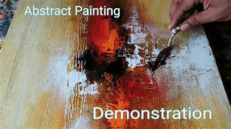 Abstract Painting Demonstration Of Easy Abstract