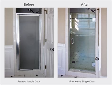 Frameless Shower Door Single Door Bath Shower Doors Shower Remodel