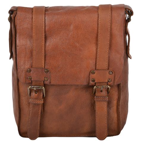 Mens Vintage A4 Messenger Bag Rust 7995 Mens Leather Bags