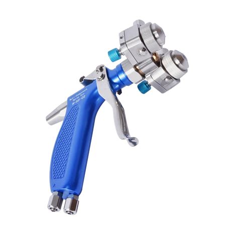 1pc Automatic Double Head Paint Spray Gun With Anti Corrosion 316