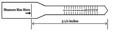 Take one of these measurement tools and wrap it around the base of your finger, marking where the string or floss first overlaps with a pen. Tutorial: Determine Ring Size (at home) | eBay