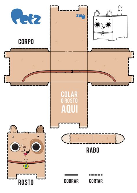 Cube Template Paper Doll Template Origami Templates Craft Packaging