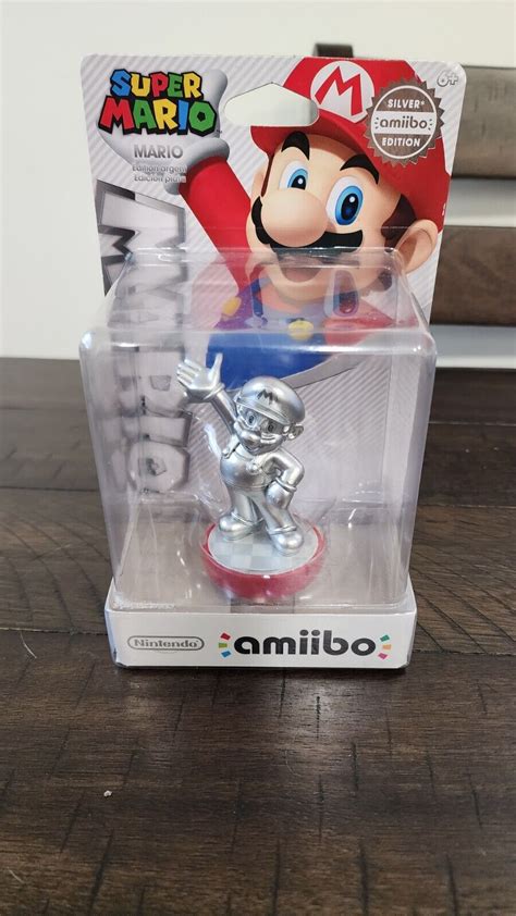 Nintendo Amiibo Super Mario Silver Mario Edition Sealed Ebay