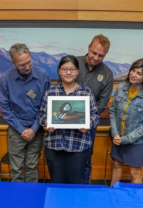 2023 National Junior Duck Stamp Art Contest Winner Us Fish