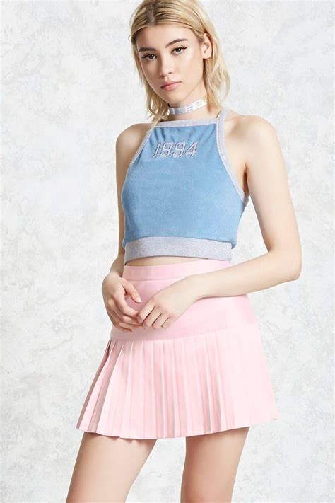 Pleated Drop Waist Mini Skirt Mini Skirts Girly Fashion Clothes Design