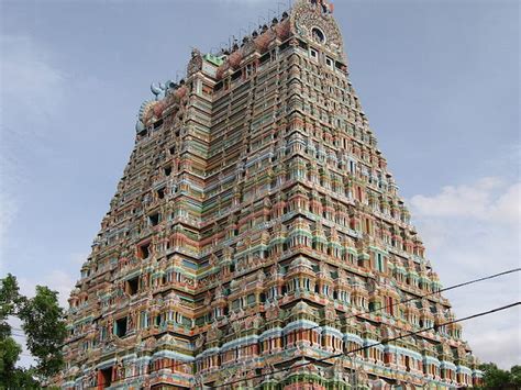 Tamilnadu Tourism Ranganathaswamy Temple Srirangam Gopurams Towers