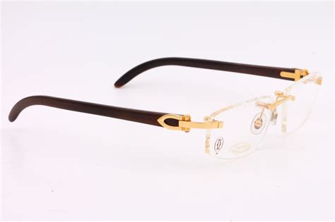 Vintage Cartier Rimless C Decor Natural Horn Eyeglasses Etsy Uk