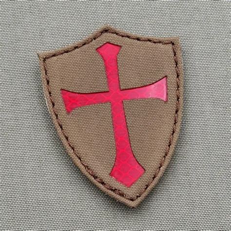 Devgru Crusader Cross Shield Coyote Tan Navy Seals Morale Tactical