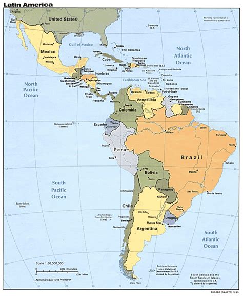 When planning a vacation it is always good to consider a map of the region you will be. Online Maps: Map of Central and South America