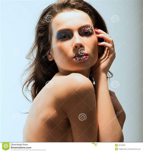 Natural Beauty Stock Image Image Of Touching Adult