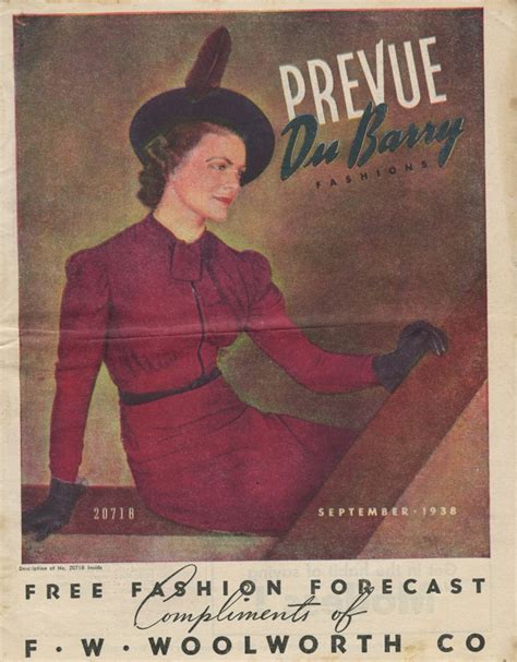 Du Barry Fashion Prevue September 1938 Pattern Booklet In Pdf Etsy