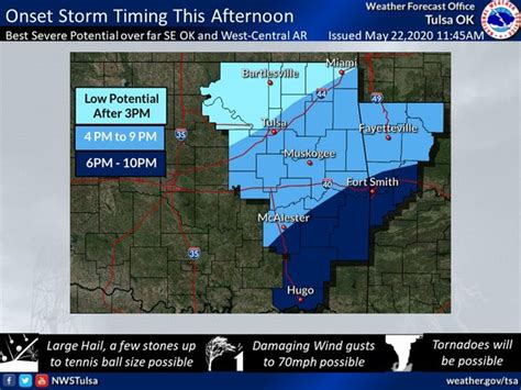 Damaging Winds Hail Tornadoes Possible In Parts Of Northwest Arkansas