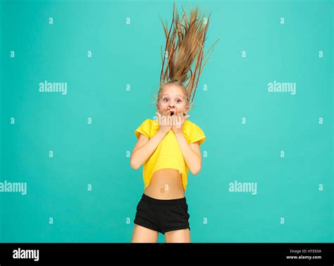 The Face Of Playful Happy Teen Girl Stock Photo Alamy