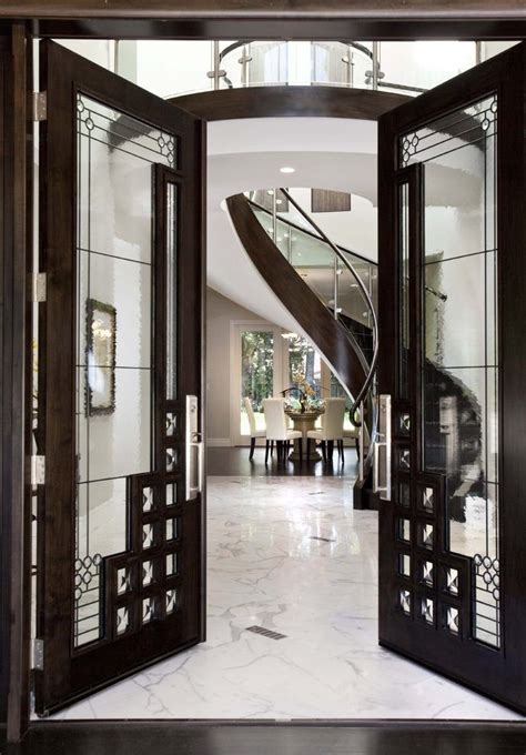 The main entrance to the new globe theatre is; Art deco house entry contemporary with front entrance ...