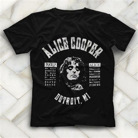 alice cooper black unisex t shirt tees shirts alicecooper shirt tshirt apparel clothing