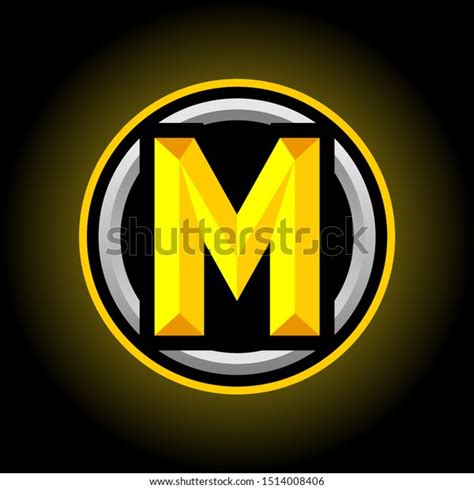 Initial M Gaming Esport Logo Design Stock Vektorgrafik Lizenzfrei