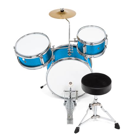 3 Piece Junior Drum Set Complete Mini Children Kid Beginner Kit Ebay