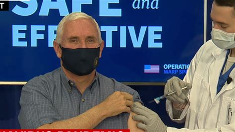 Vice President Pence And Surgeon General Adams Receive Covid 19 Vaccine