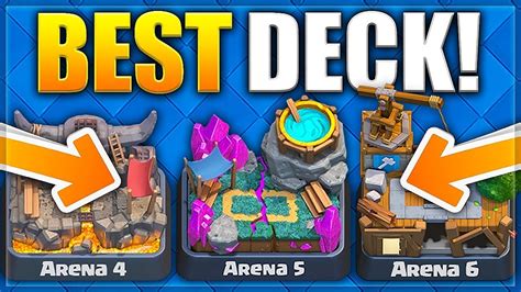 Clash Royale Best Deck For Arena 45 And 6 Youtube