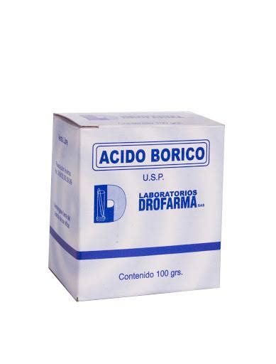 Ácido Bórico Drofarma Caja x 100 gr