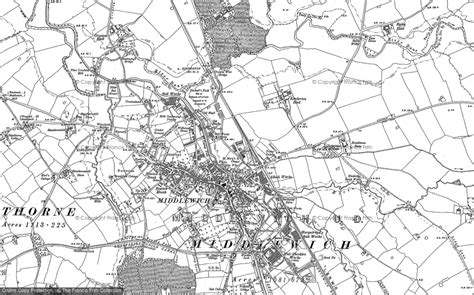Historic Ordnance Survey Map Of Middlewich 1897