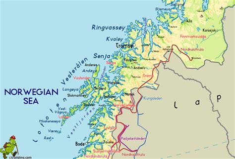 Lofoten Islands Norway Map Travelsfinderscom