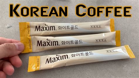 Maxim White Gold Korean Coffee Mix Youtube