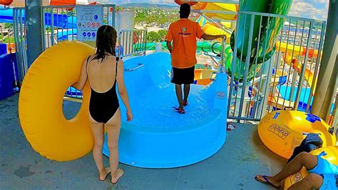 Downhill Black Hole Water Slide At Marina Aquapark Istanbul YouTube