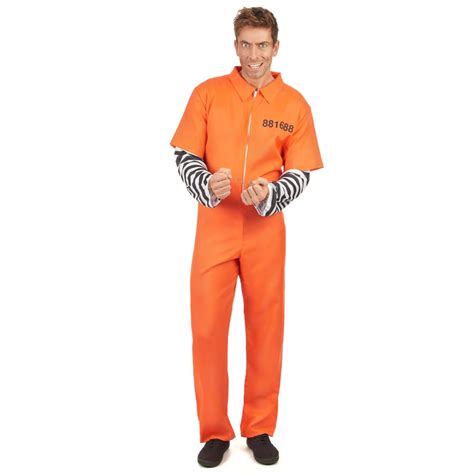 Combinaison immatriculée orange de prisonnier