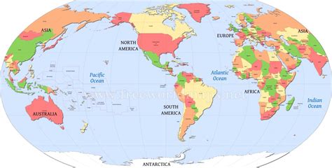 America Centered World Map Map Pictures