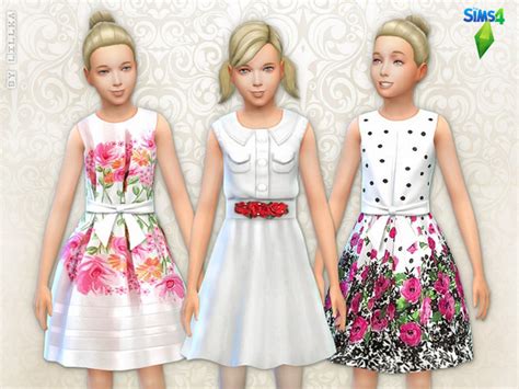 Floral Dresses Set At The Sims Resource Sims 4 Updates