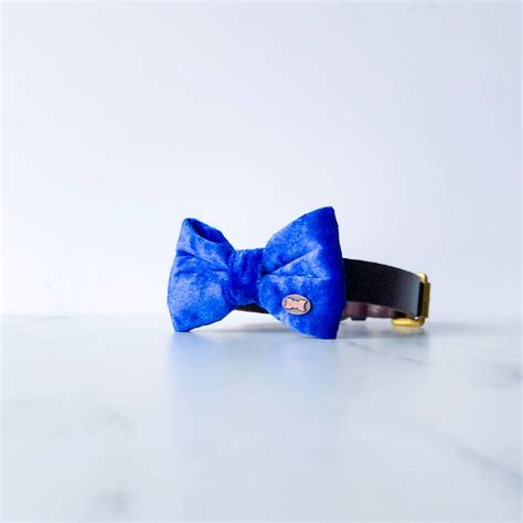 Party Luxe Velvet Dog Bow Ties By The Distinguished Dog Company