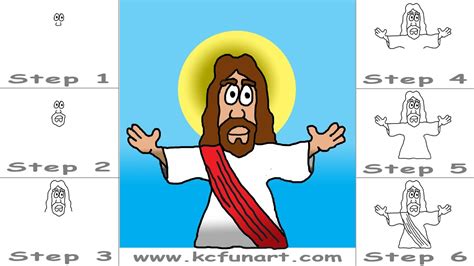 81 How To Draw A Cartoon Jesus Youtube