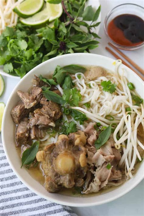 Instant Pot Oxtail Beef Pho Pho Duoi Bo A Peachy Plate