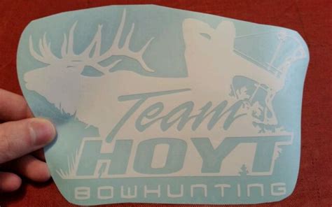 Hoyt Bow Hunting Decal Sticker Vinyl Elk Bow Arrow Outdoors Logo For