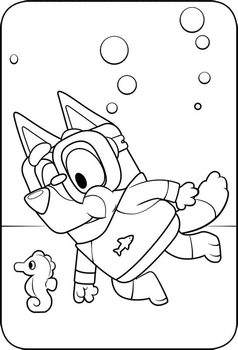 Free Printable Bluey Coloring Pages Printable Word Searches