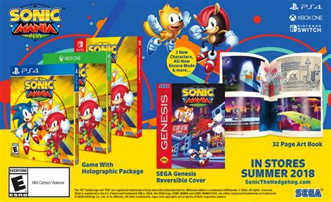 Sonic Mania Plus Revealed For Summer 2018 Release Mighty And Ray Added